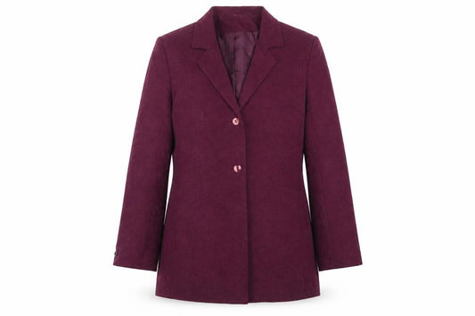 Debenhams Womens Purple Floral Cupro Jacket Suit Jacket Size 14