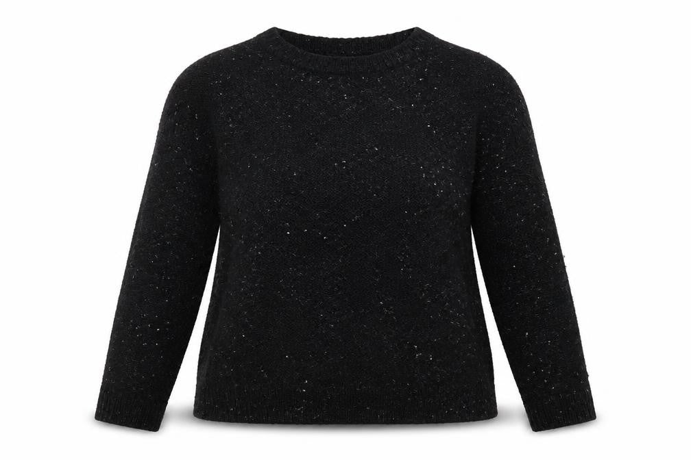 Marks & Spencer Womens Black  Acrylic Pullover Sweatshirt Size 12