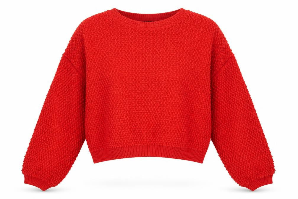 Primark Womens Red  Acrylic Pullover Sweatshirt Size M