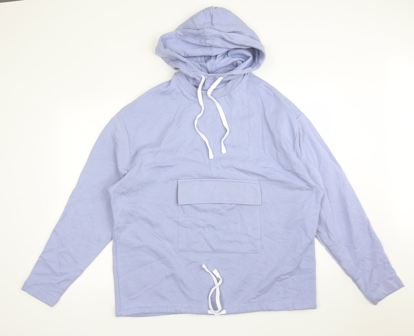 ASOS Womens Purple  Cotton Pullover Hoodie Size M