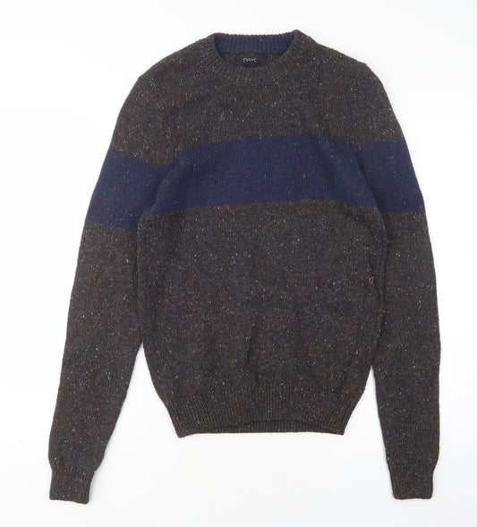 Primark Mens Multicoloured Round Neck  Polyester Pullover Jumper Size XS