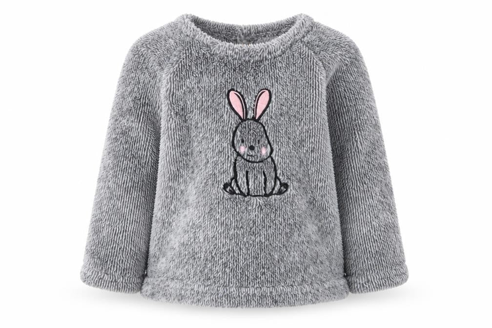 Lilly&Dan Girls Grey  Polyester Pullover Jumper Size 6-9 Months