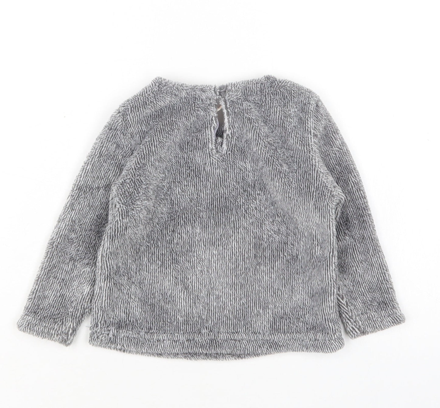 Lilly&Dan Girls Grey  Polyester Pullover Jumper Size 6-9 Months