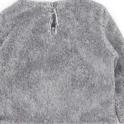Lilly&Dan Girls Grey  Polyester Pullover Jumper Size 6-9 Months