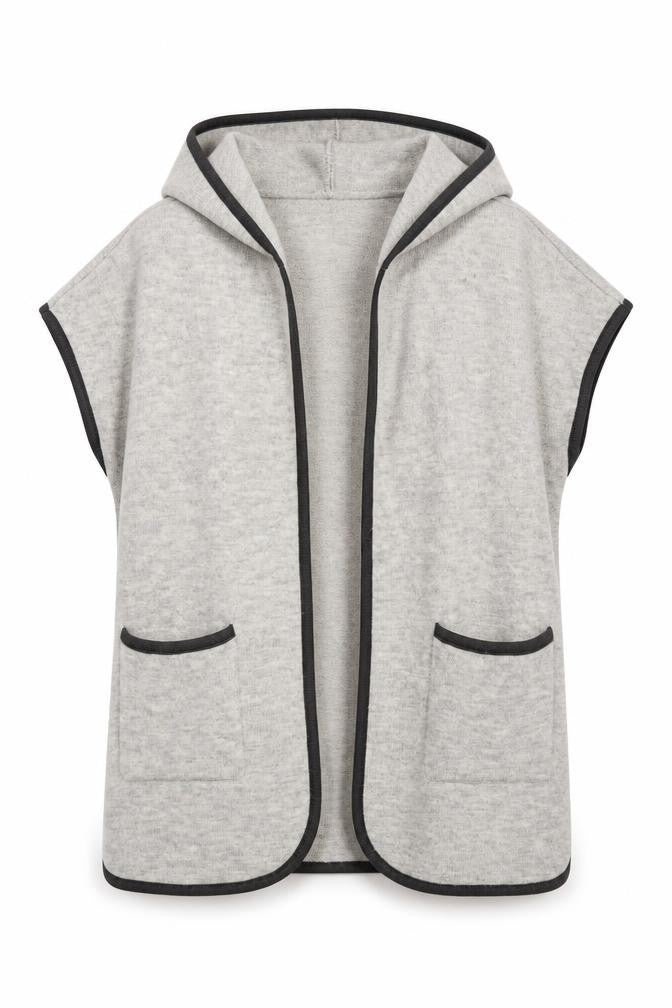 Marks & Spencer Womens Grey  Acrylic Cardigan Hoodie Size S