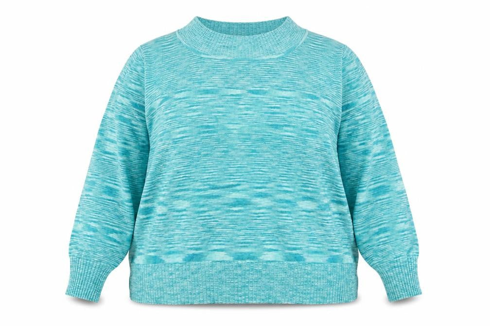 Klass Womens Green Round Neck   Pullover Jumper Size 2XL