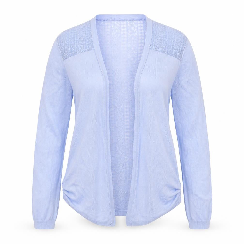 George Womens Blue V-Neck Floral Viscose Cardigan Jumper Size 10