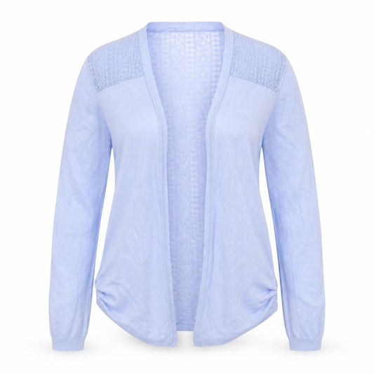 George Womens Blue V-Neck Floral Viscose Cardigan Jumper Size 10