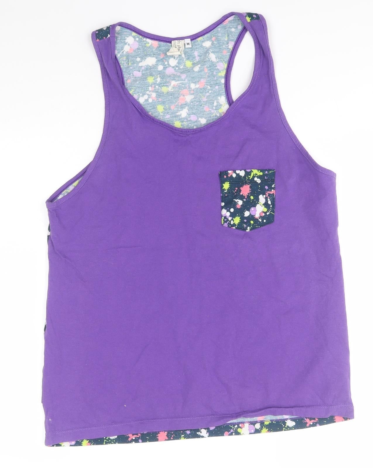 Preworn Womens Blue   Basic Tank Size M Round Neck