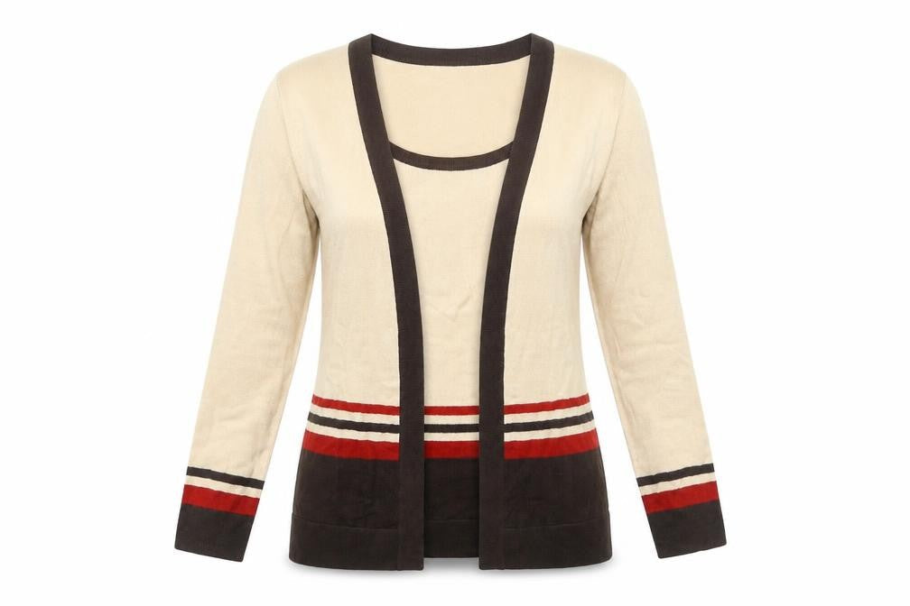 Debenhams Womens Beige Round Neck  Acrylic Pullover Jumper Size 10