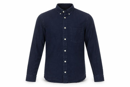 H&M Mens Blue  Cotton  Button-Up Size S Collared