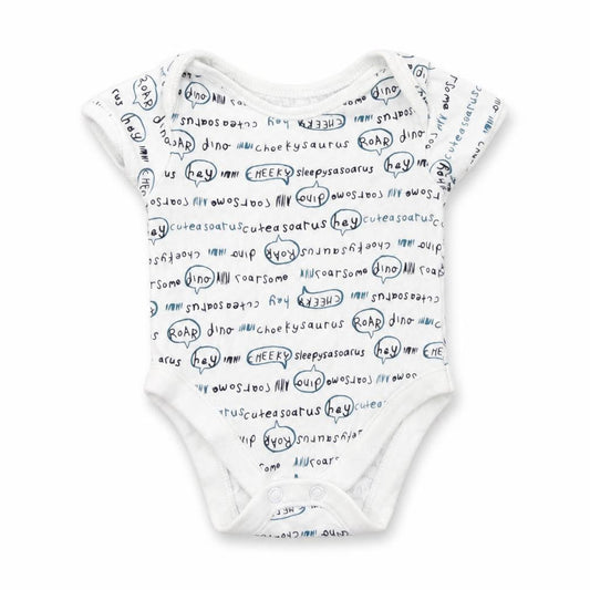George Baby White Geometric Cotton Romper One-Piece Size 0-3 Months  Snap