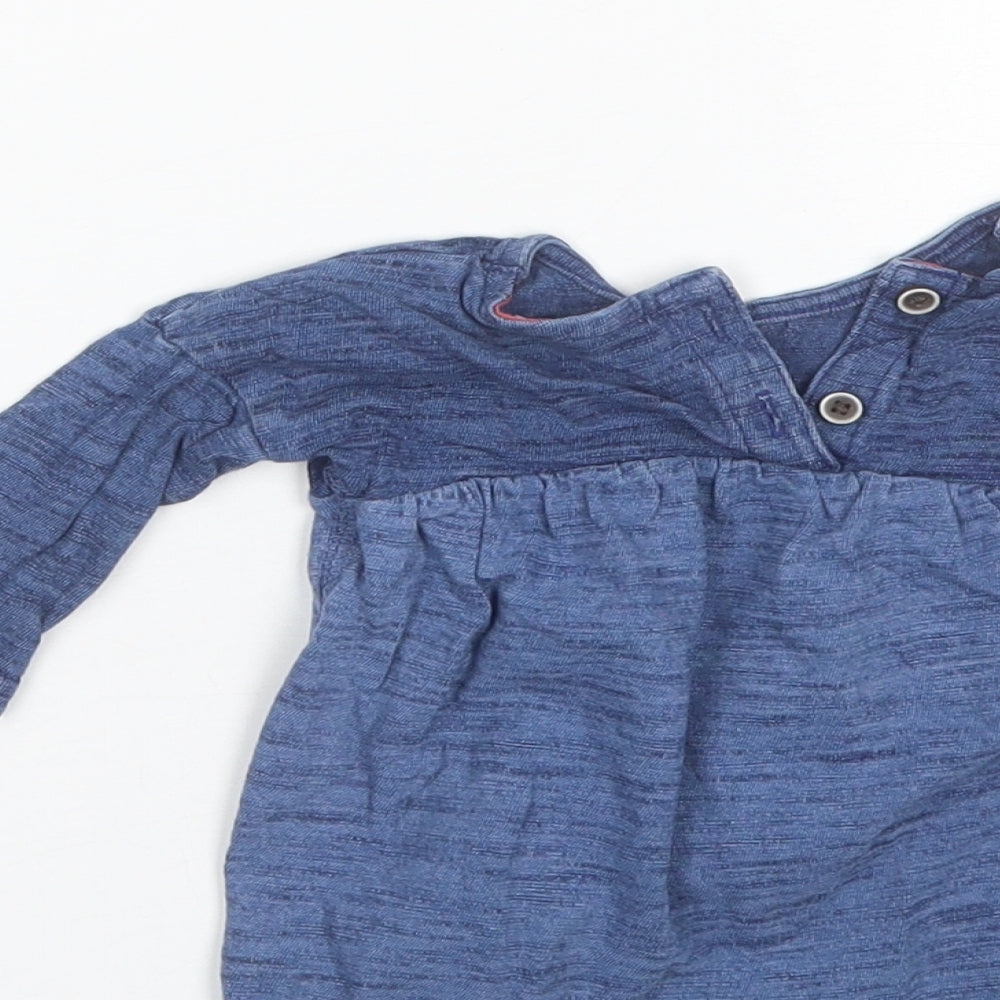 NEXT Baby Blue  Cotton Shift  Size 0-3 Months  Round Neck