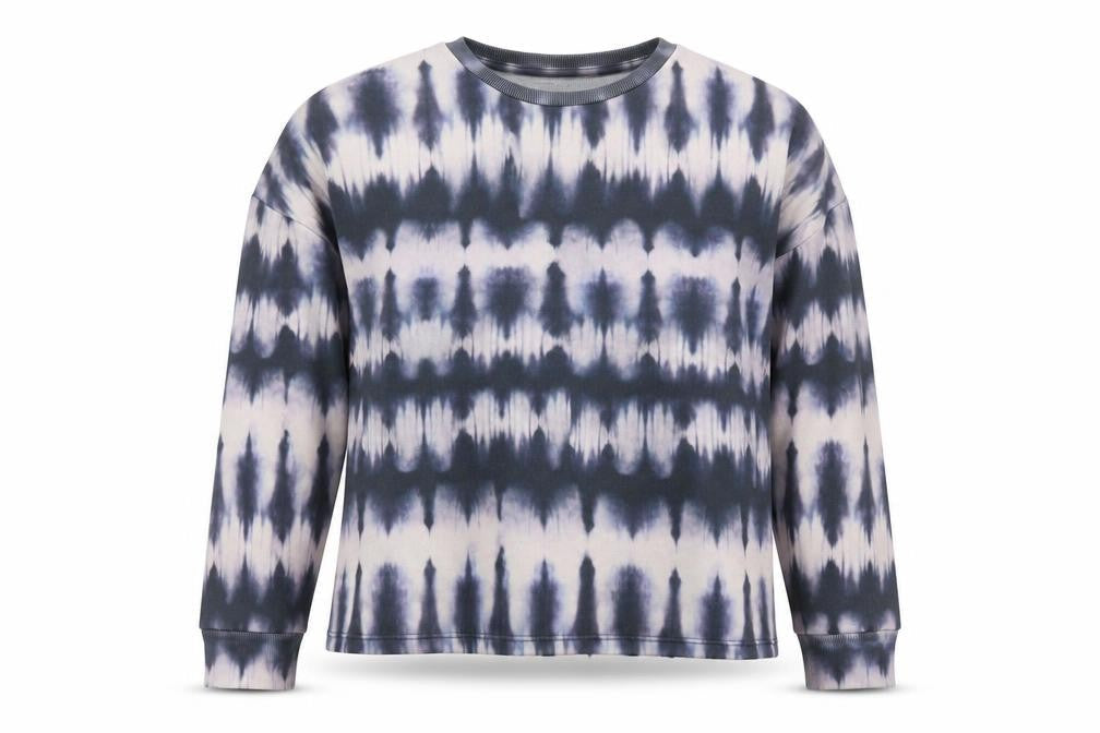 Papaya Womens Blue Round Neck  Polyester Pullover Jumper Size S