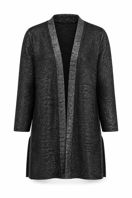 Oasis Womens Black V-Neck  Polyester Shrug Jumper Size S