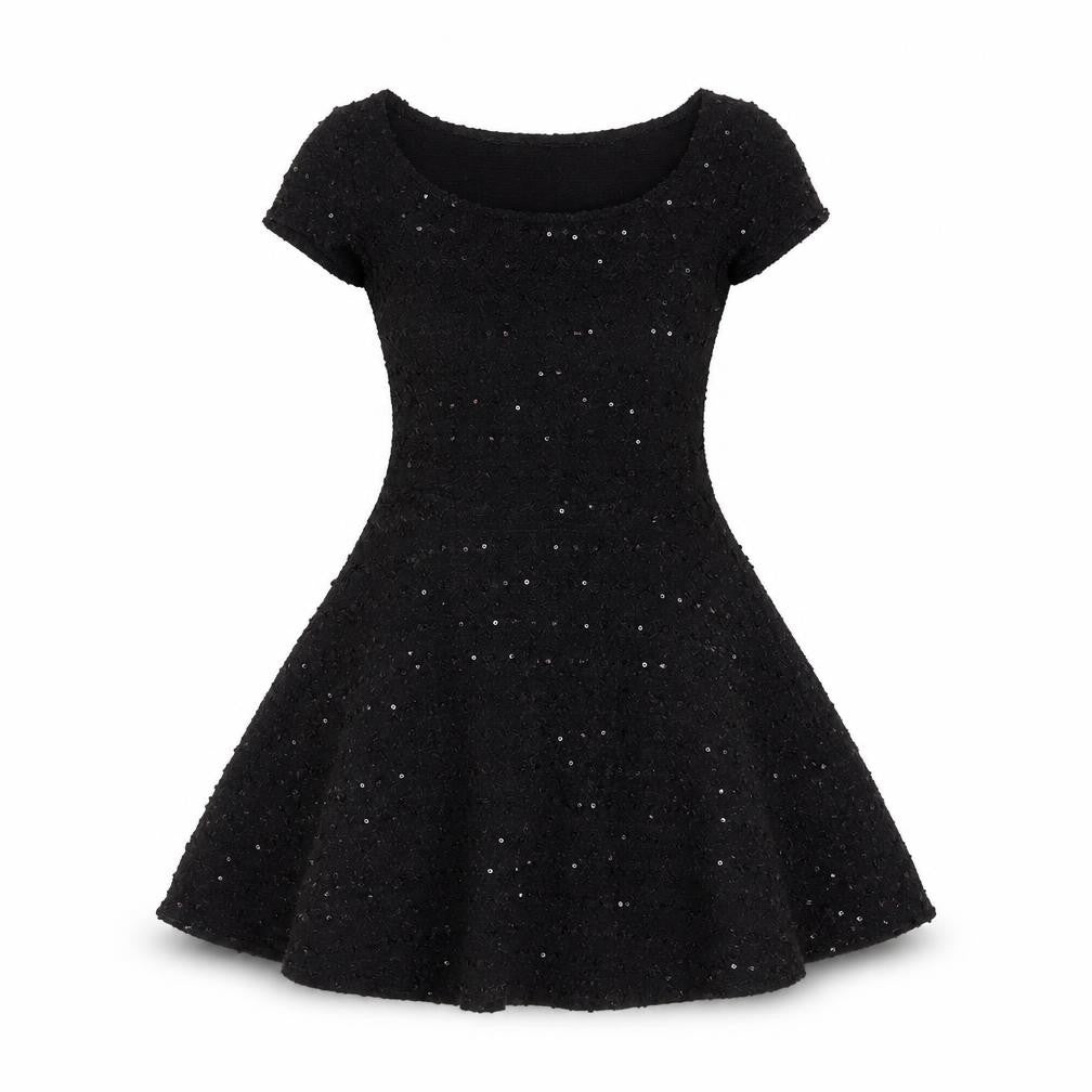 New Look Womens Black  Polyester Shift  Size 8  Round Neck