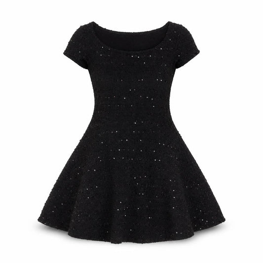 New Look Womens Black  Polyester Shift  Size 8  Round Neck