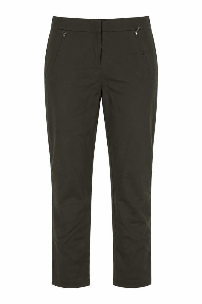 F&F Womens Green  Viscose Dress Pants Trousers Size 10 L24 in Regular