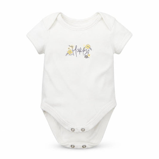 George Boys White  Cotton Romper One-Piece Size 0-3 Months