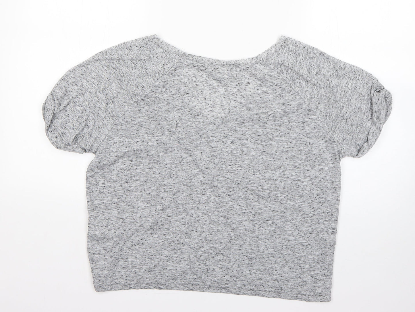 BDG Womens Grey  Polyester Basic Blouse Size S V-Neck
