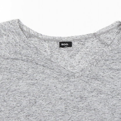 BDG Womens Grey  Polyester Basic Blouse Size S V-Neck