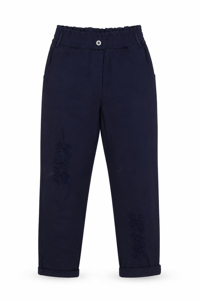 New Colection Womens Blue  Cotton Dress Pants Trousers Size S L23 in Regular