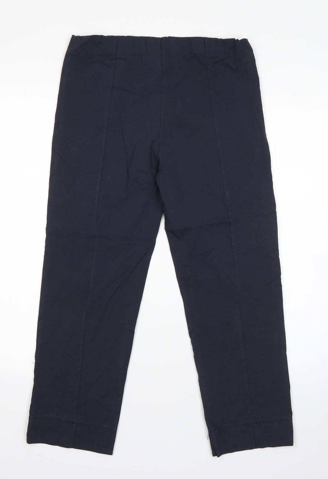 Preworn Womens Blue  Viscose Dress Pants Trousers Size L L23 in Regular