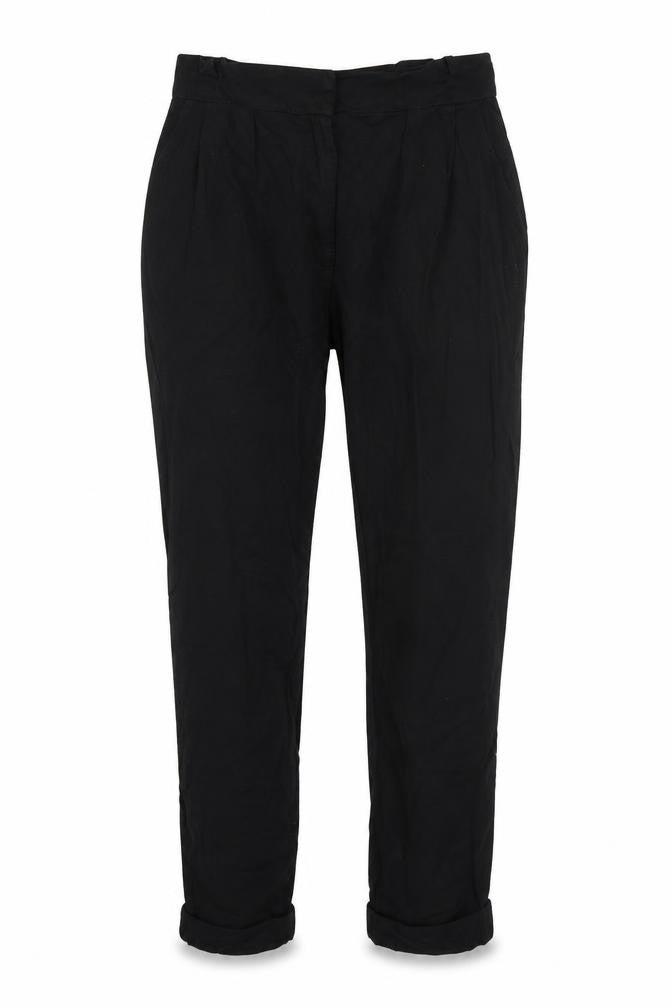 Sparkle & Fade Womens Black  Cotton Dress Pants Trousers Size S L23 in Regular