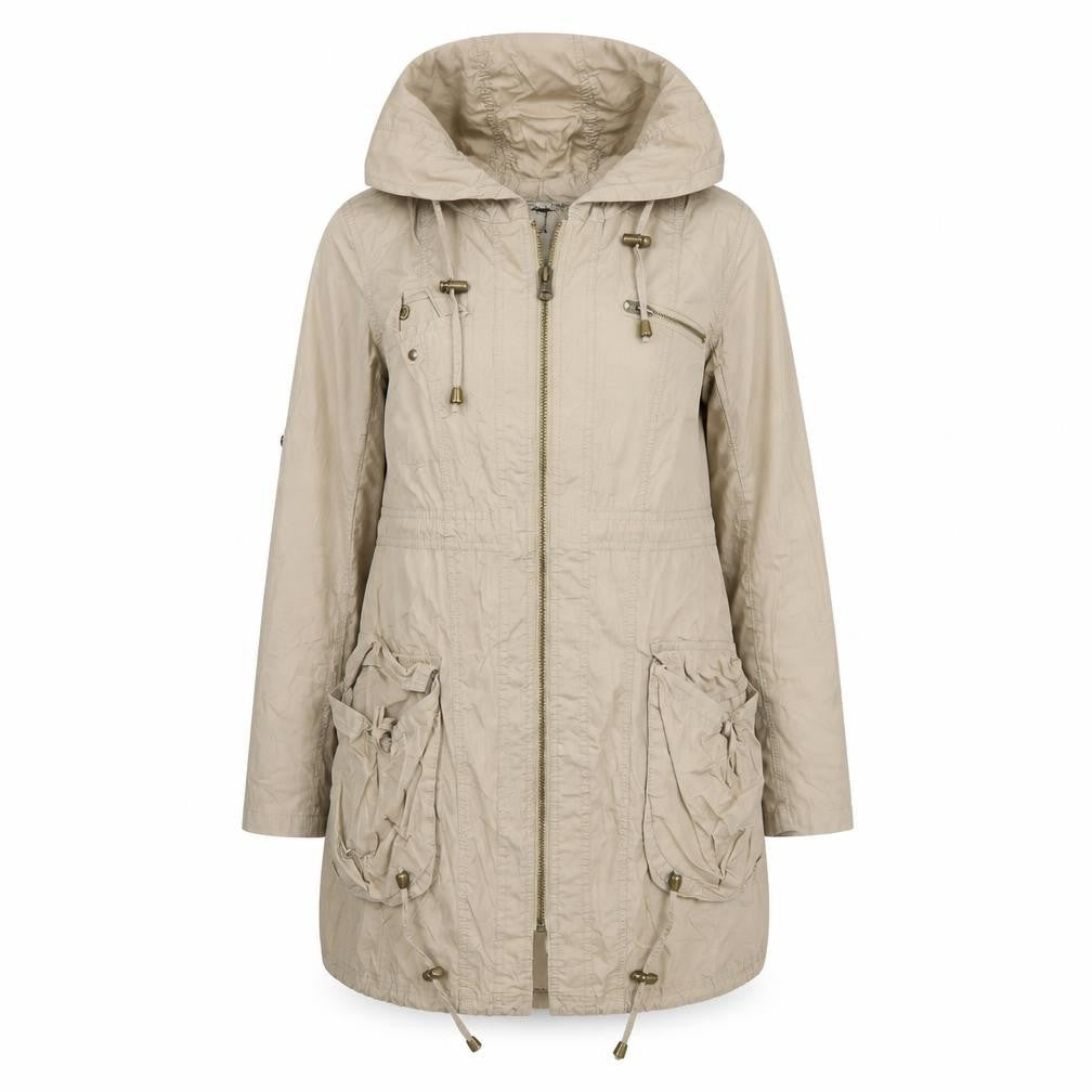 New Look Womens Beige   Overcoat Coat Size 8