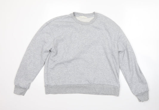 Primark Womens Grey  Cotton Pullover Sweatshirt Size S