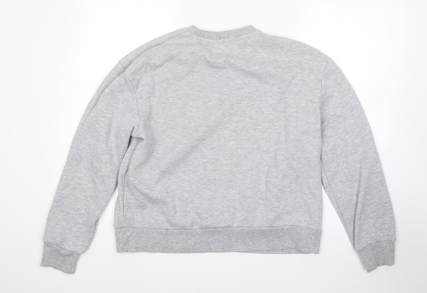 Primark Womens Grey  Cotton Pullover Sweatshirt Size S