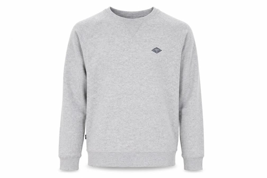 Union Mens Grey Round Neck  Cotton Pullover Jumper Size M
