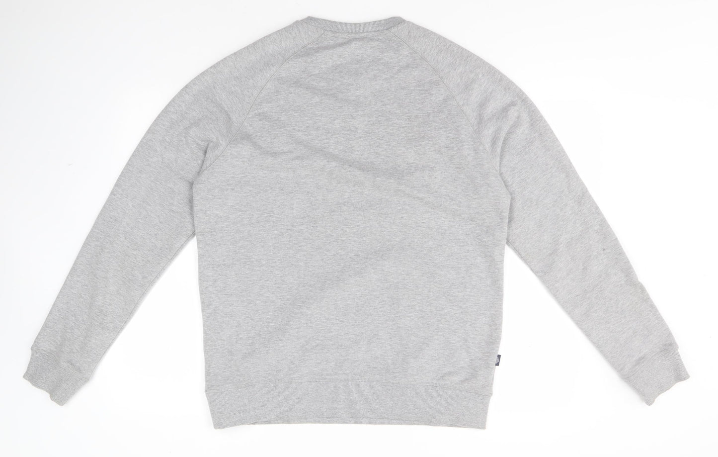 Union Mens Grey Round Neck  Cotton Pullover Jumper Size M