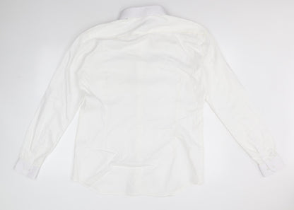 Preloved Embassy Mens White    Button-Up  Collared - Back