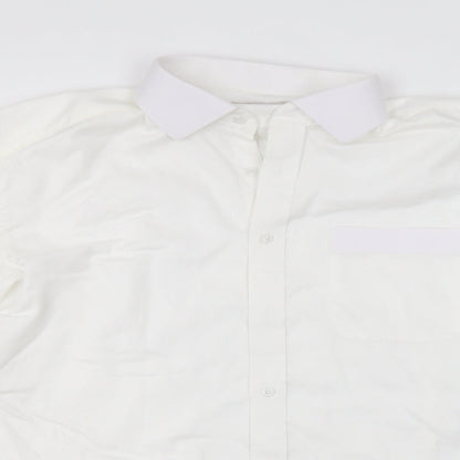 Preloved Embassy Mens White    Button-Up  Collared - Detail
