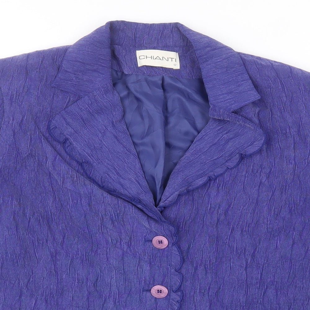 Chianti Womens Blue   Jacket  Size 12