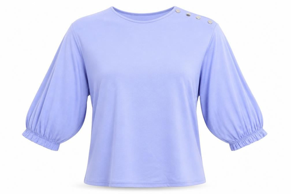 Papaya Womens Blue Round Neck  Polyester Pullover Jumper Size 10
