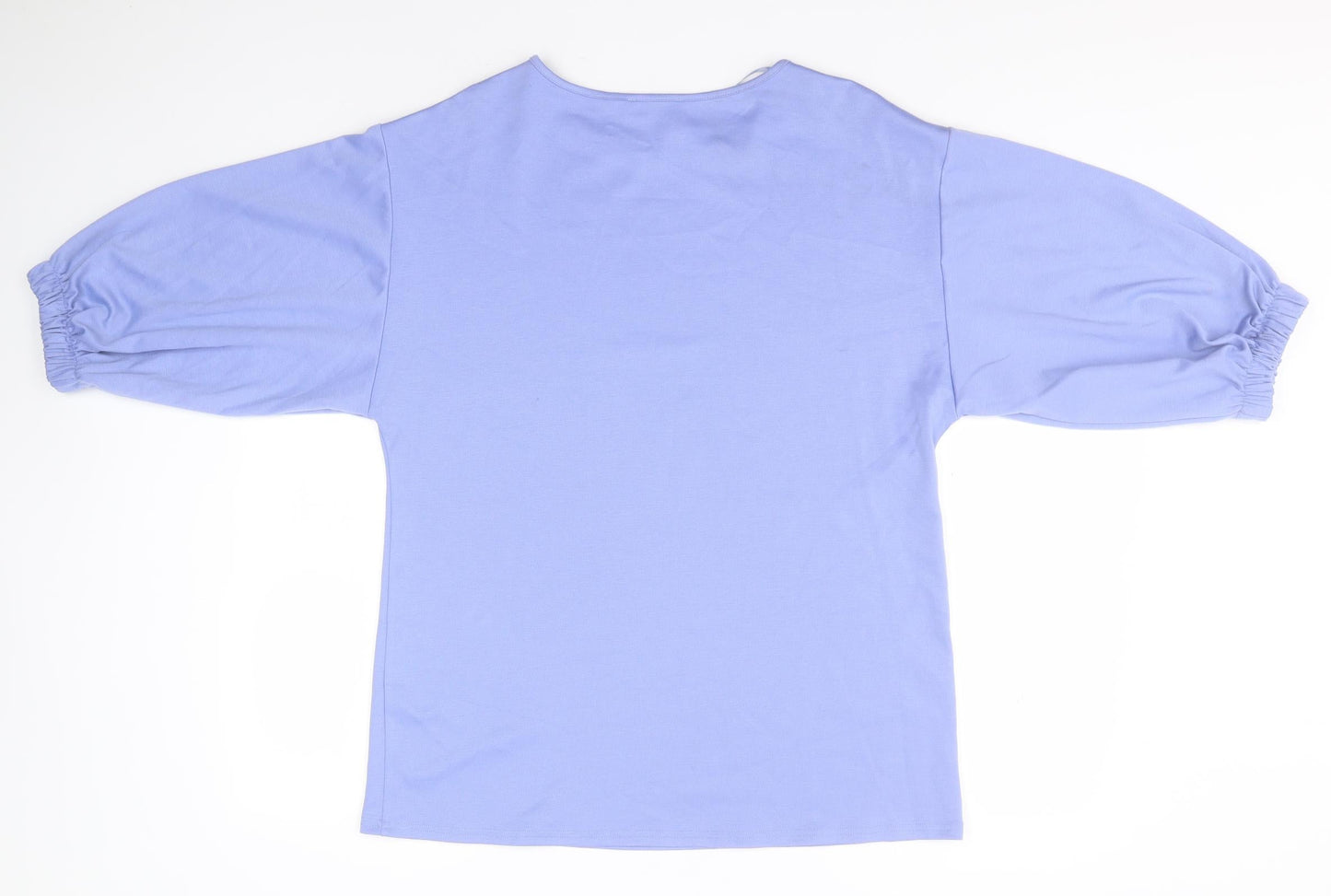Papaya Womens Blue Round Neck  Polyester Pullover Jumper Size 10