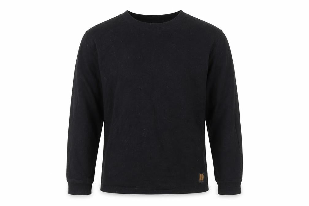 Next Boys Black Round Neck  Cotton Pullover Jumper Size 8 Years