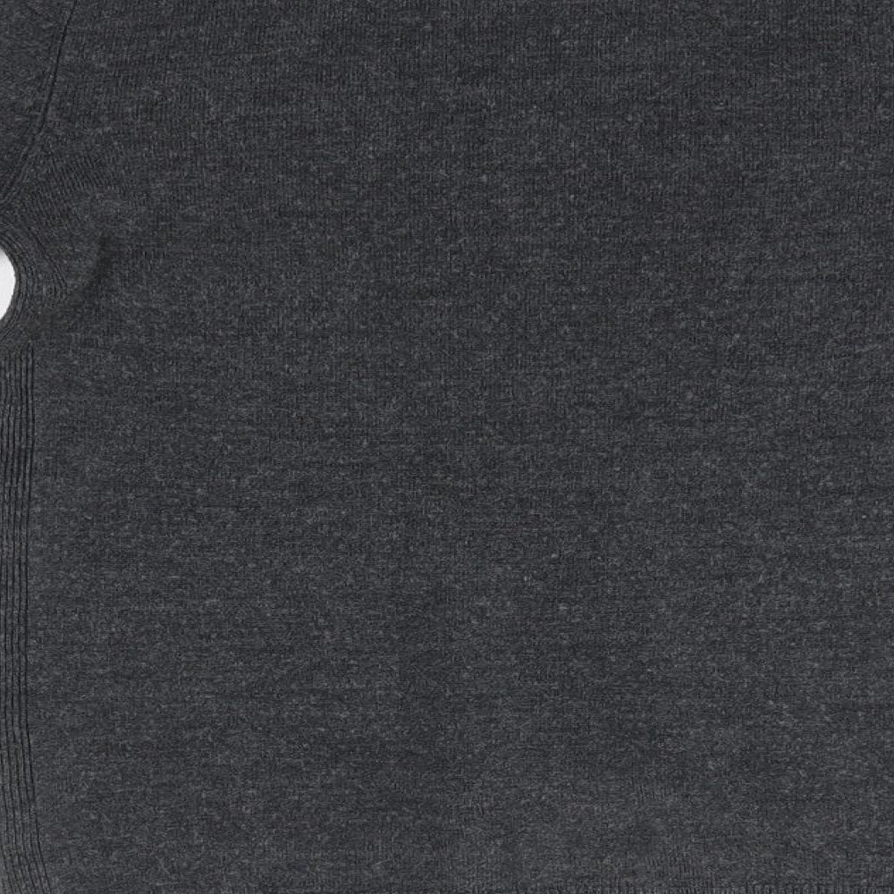 Primark Womens Grey Round Neck  Acrylic Pullover Jumper Size 8
