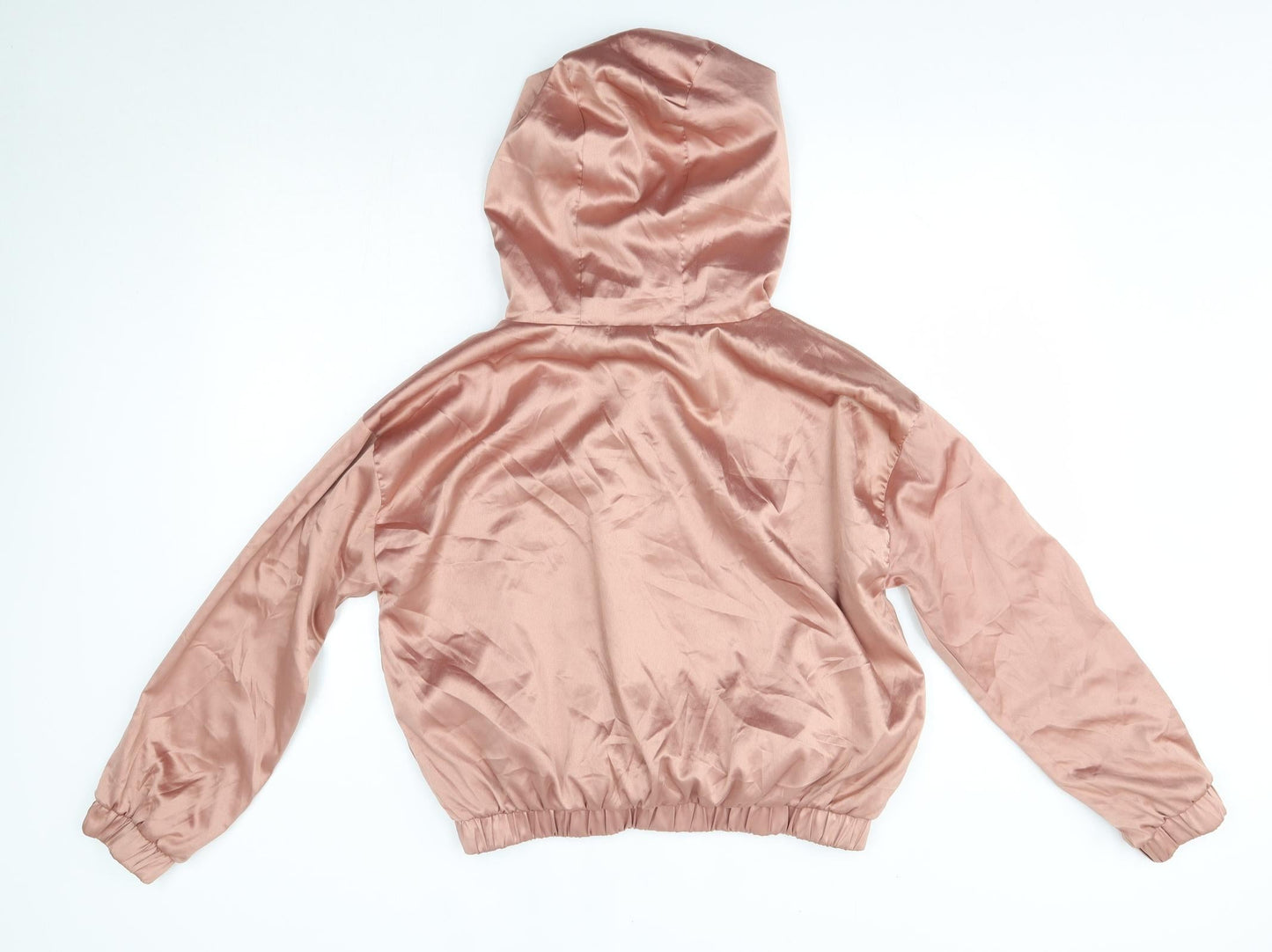 FOREVER 21 Womens Pink  Polyester Pullover Hoodie Size S  Snap