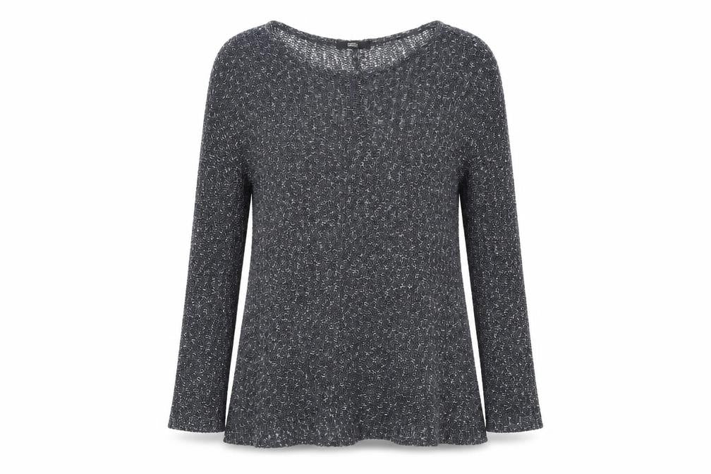 Marks & Spencer Womens Blue Round Neck  Acrylic Pullover Jumper Size 14