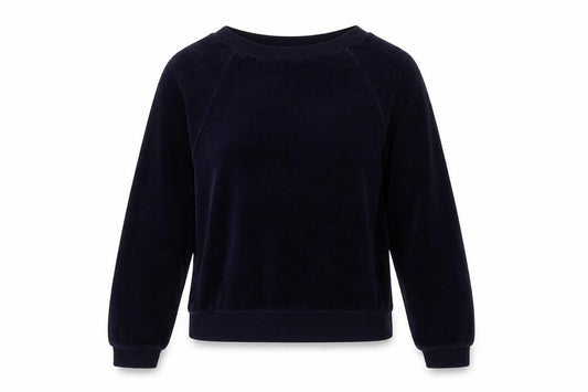 New Look Womens Blue  Cotton Pullover Sweatshirt Size 6