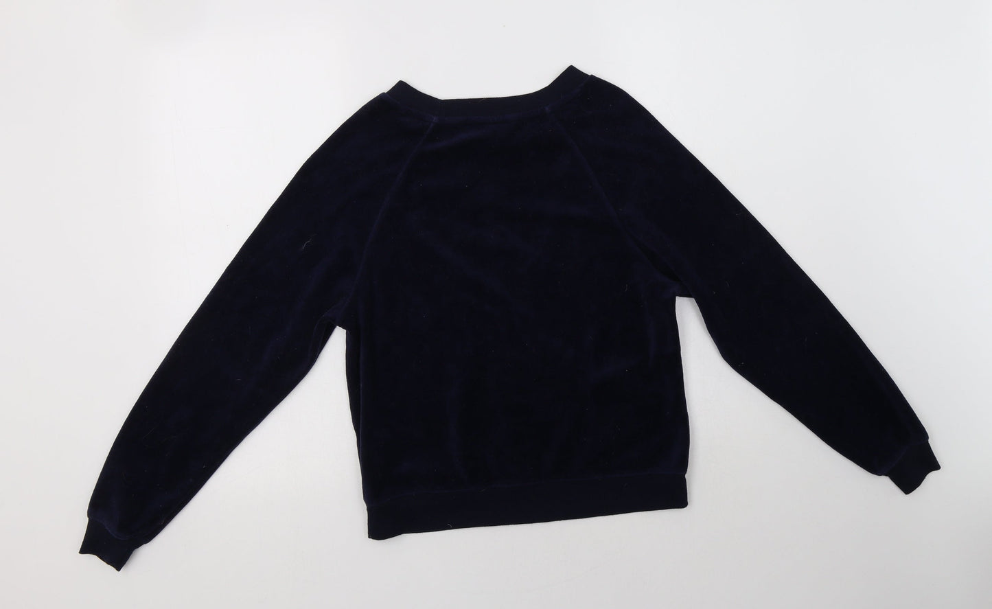New Look Womens Blue  Cotton Pullover Sweatshirt Size 6