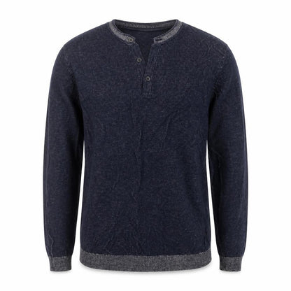 George Mens Blue V-Neck  Cotton Pullover Jumper Size M