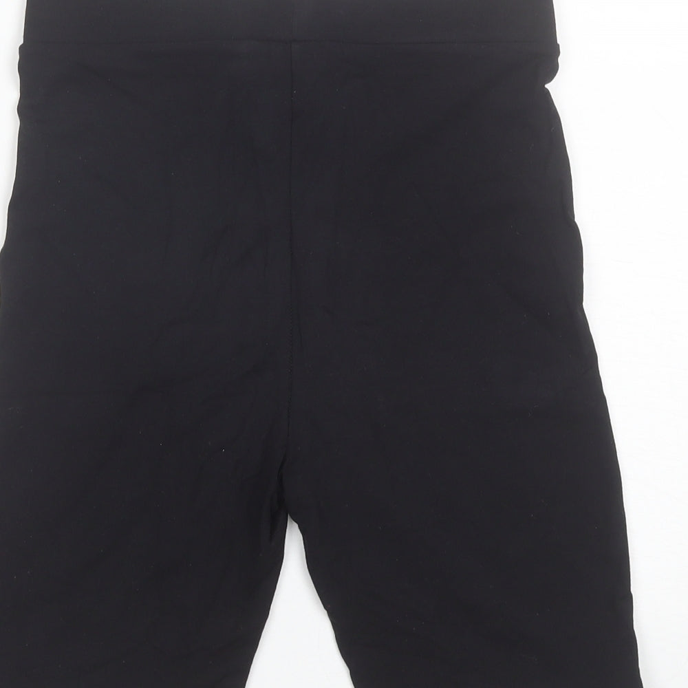 COLLUSION Womens Black  Polyester Biker Shorts Size 8 L8 in Regular