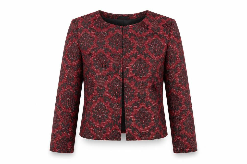 Kaktus Womens Red Floral  Jacket  Size 10