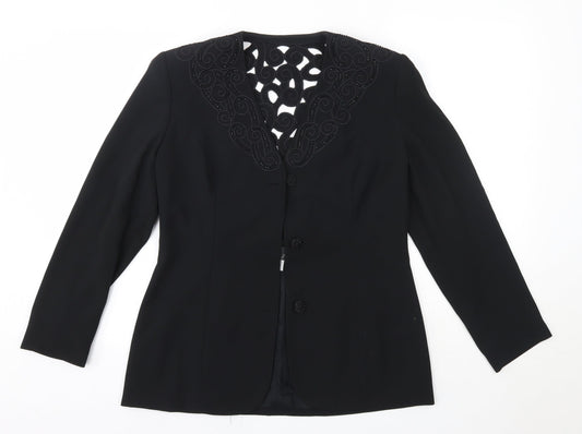 Gina Womens Black   Jacket  Size 12