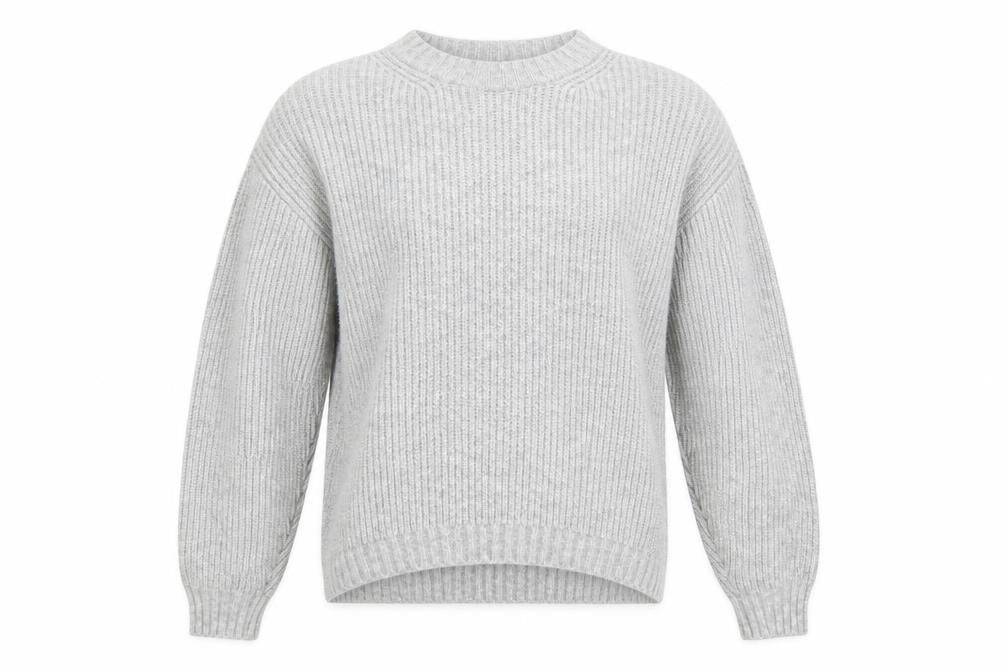 H&M Womens Grey High Neck  Acrylic Pullover Jumper Size XS