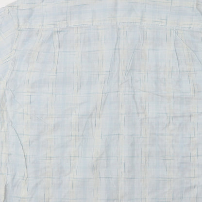 Jeans&Co Mens Multicoloured Plaid Cotton  Button-Up Size L Collared